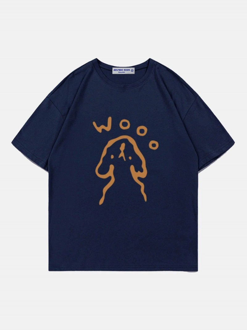 Blanche  T Shirts Aelfric Eden Cute Dog Print Tee - HYE-0340498